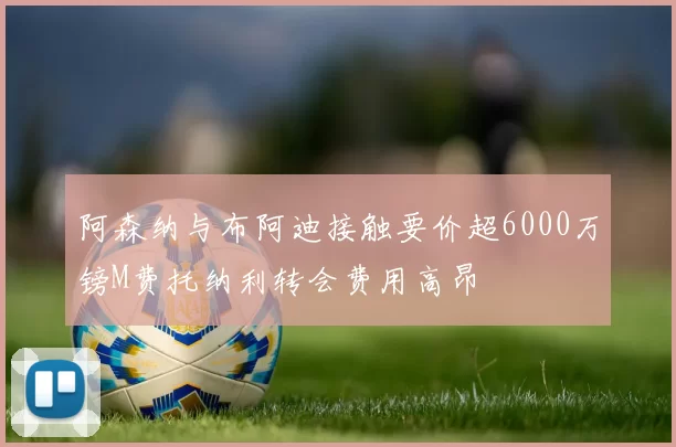 阿森纳与布阿迪接触要价超6000万镑M费托纳利转会费用高昂